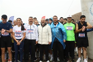 Aksaray Üniversitesinde Cumhuriyet Bayramı coşkusu koşuyla taçlandı
